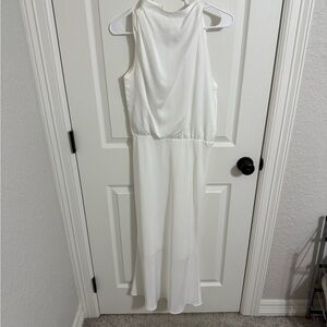 Elegant Satin Sleeveless Dress